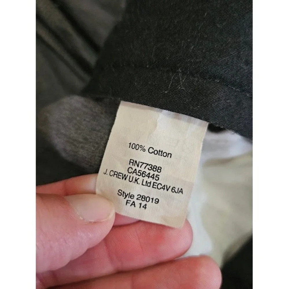 J. Crew Bedford Chino Pants Men 34x32 Gray Cotton Preppy Straight Leg